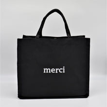 Load image into Gallery viewer, Canvas Merci Printing Tote Bag BLACK
